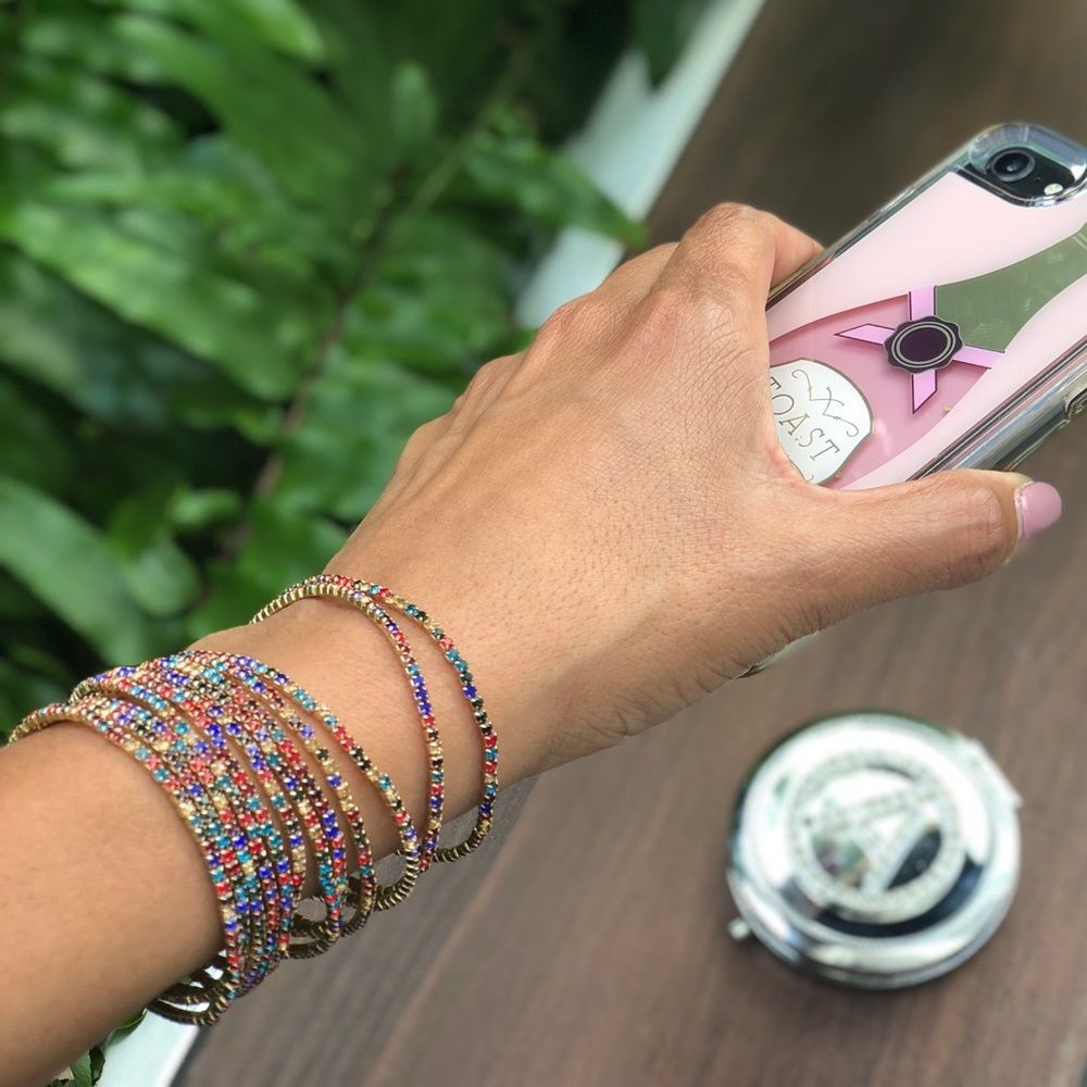 Last 1! Rhinestone Stretch Bracelet Set